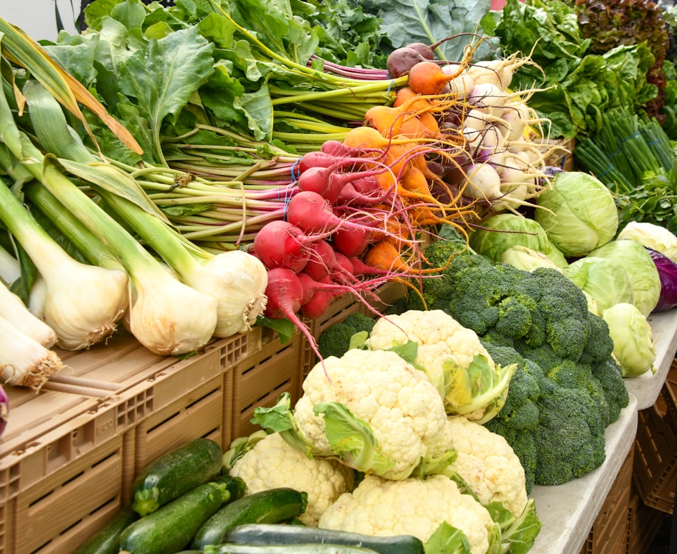 Verdure a foglia verde